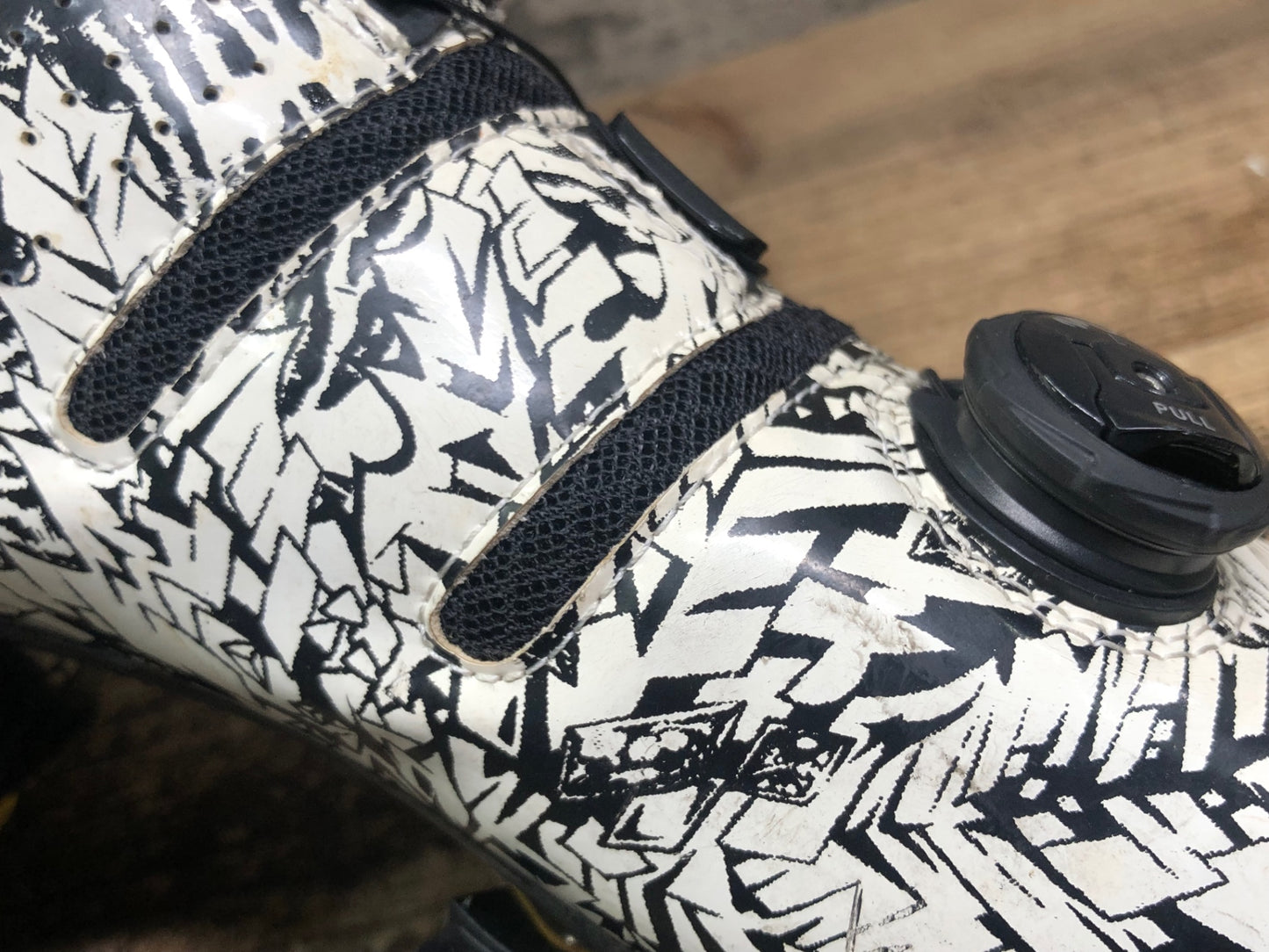 JA165 リンタマン Lintaman ADJUST ROAD PRO ビンディングシューズ SPD-SL 白黒 EU41
