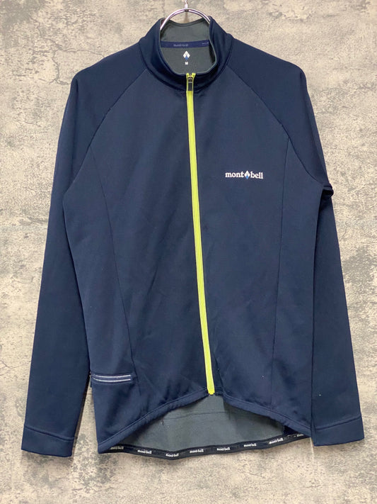 IZ937 モンベル mont-bell サイクルジャージ 長袖 M ネイビーグレー