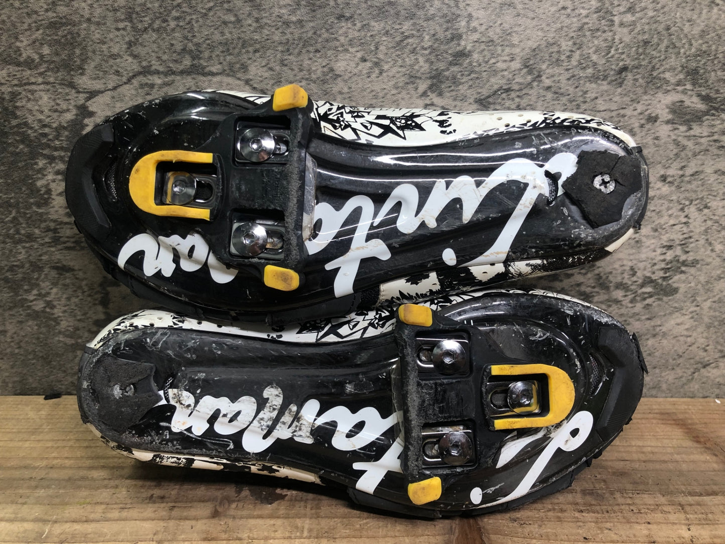 JA165 リンタマン Lintaman ADJUST ROAD PRO ビンディングシューズ SPD-SL 白黒 EU41