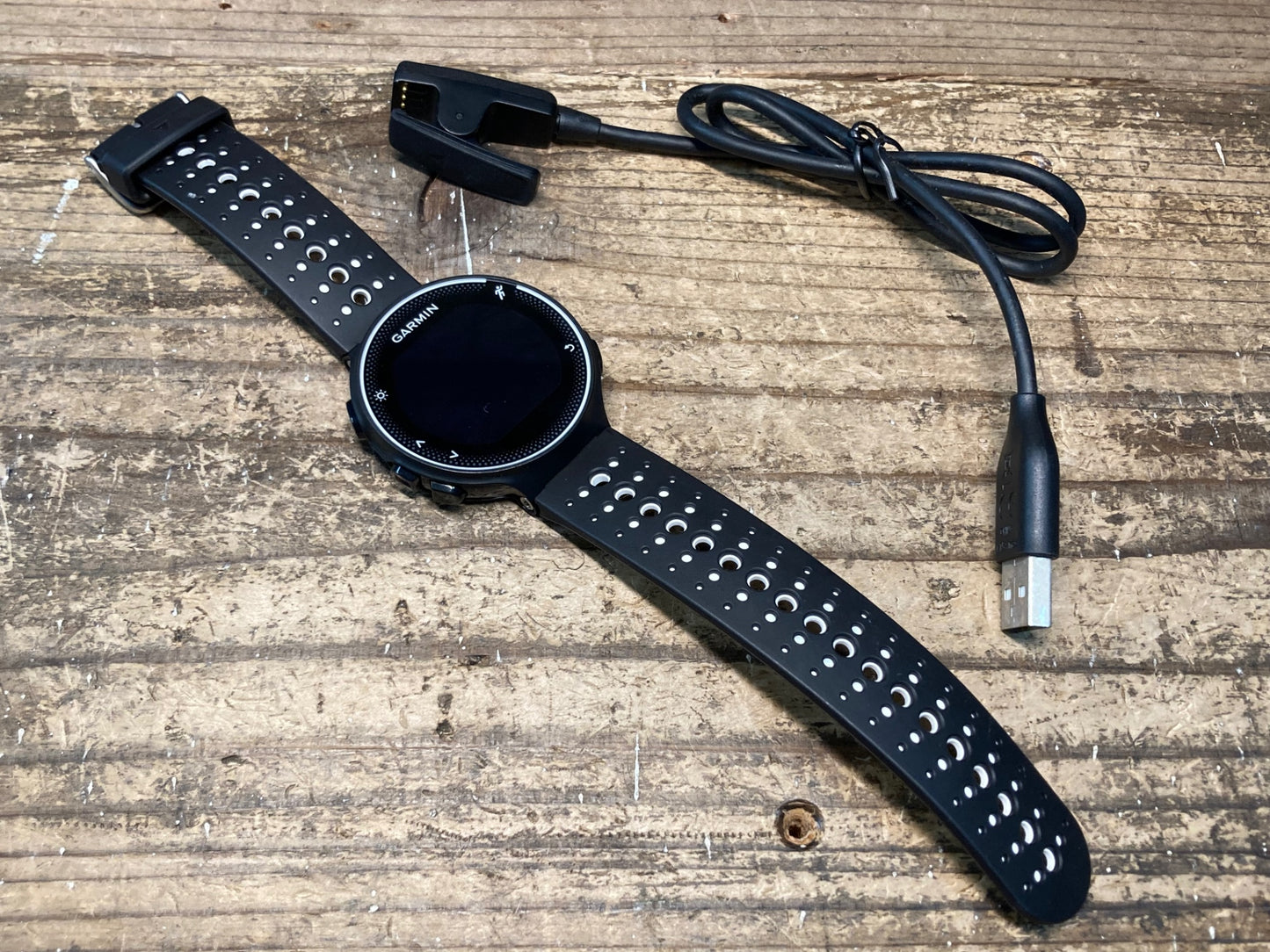 IL991 ガーミン GARMIN ForeAthlete 230J スポーツウォッチ 黒白 ANT+ Blutetooth