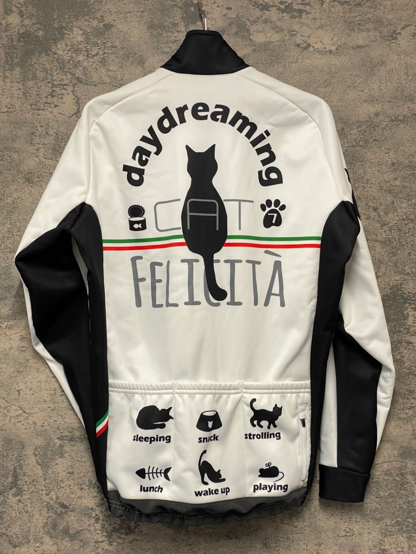 JA514 ジェッセージ GSG 長袖 サイクルジャケット 白 M 裏起毛