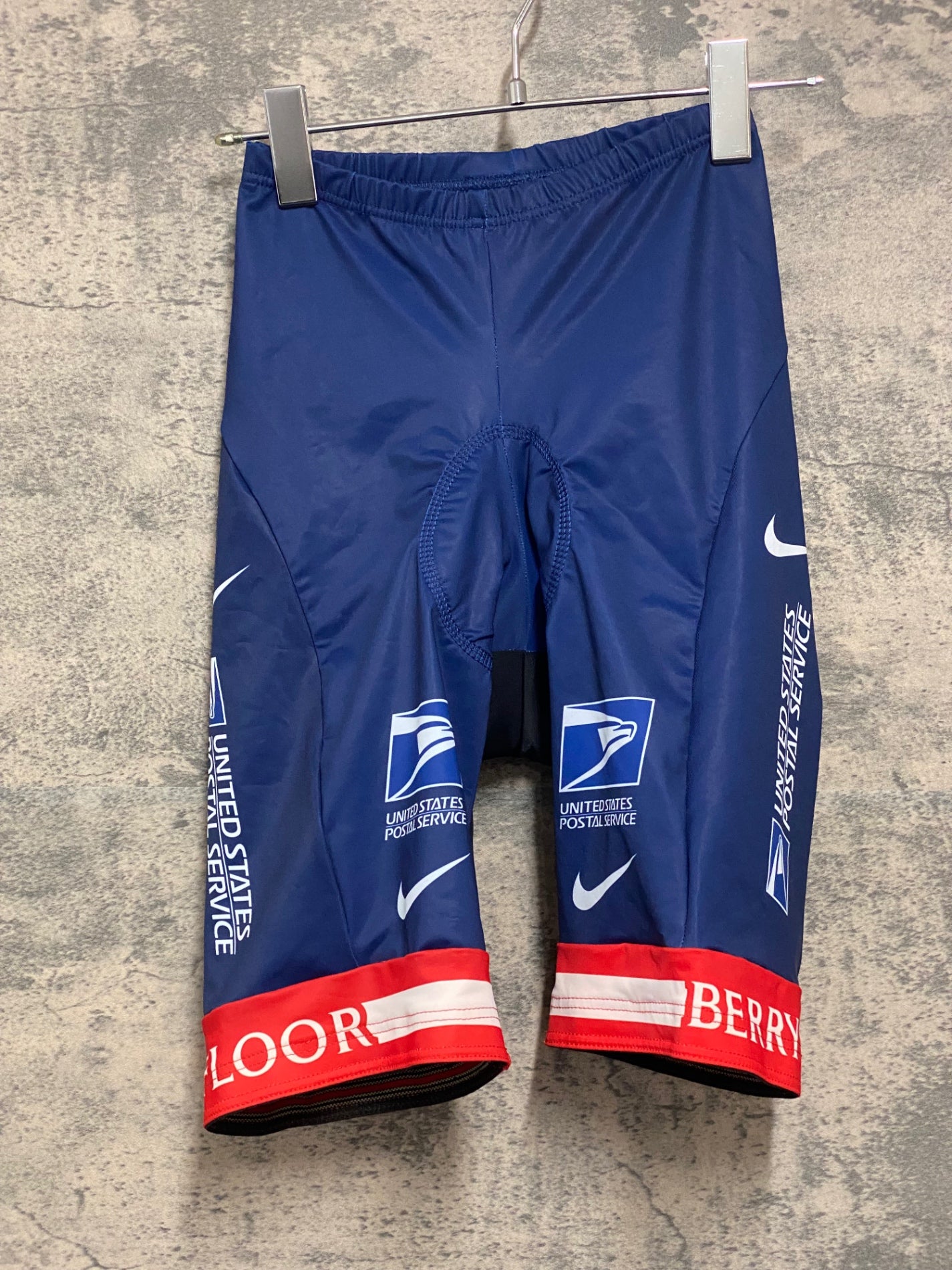 JC349 ナイキ NIKE トレック TREK UNITED STATES POSTAL SERVICE レーサーパンツ 紺赤 S