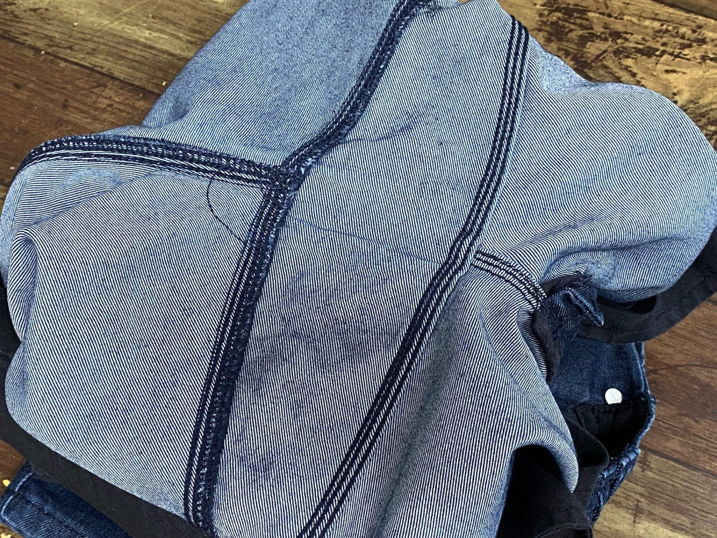 JB917 スワーブ swrve デニム サイクルパンツ 紺 W32 regular trim fit