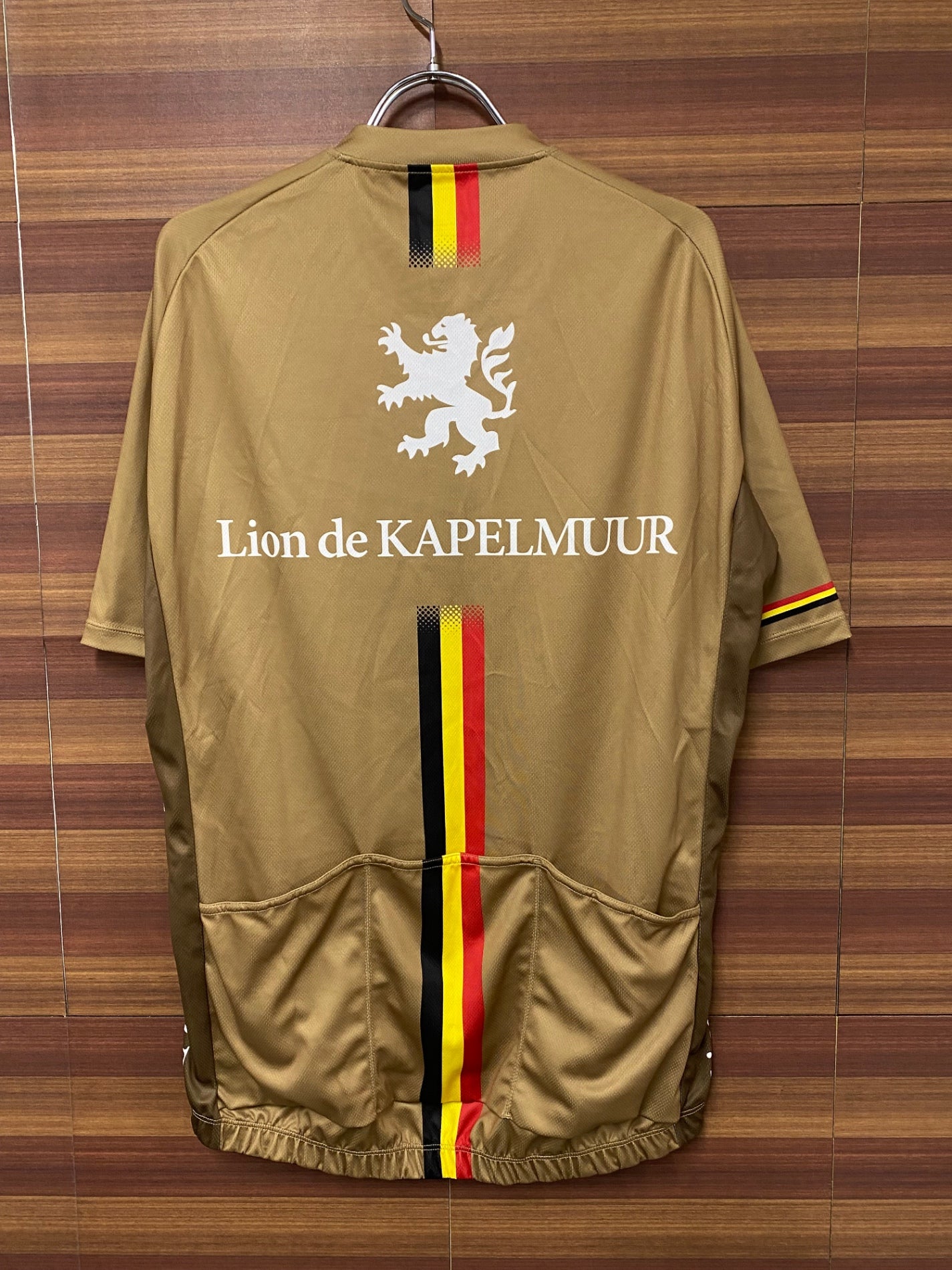 IS269 カペルミュール KAPELMUUR 半袖 サイクルジャージ 茶 黒赤XL