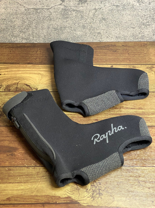 JD196 ラファ Rapha NEVER RIDE WITHOUT OVERSHOES シューズカバー 黒 S