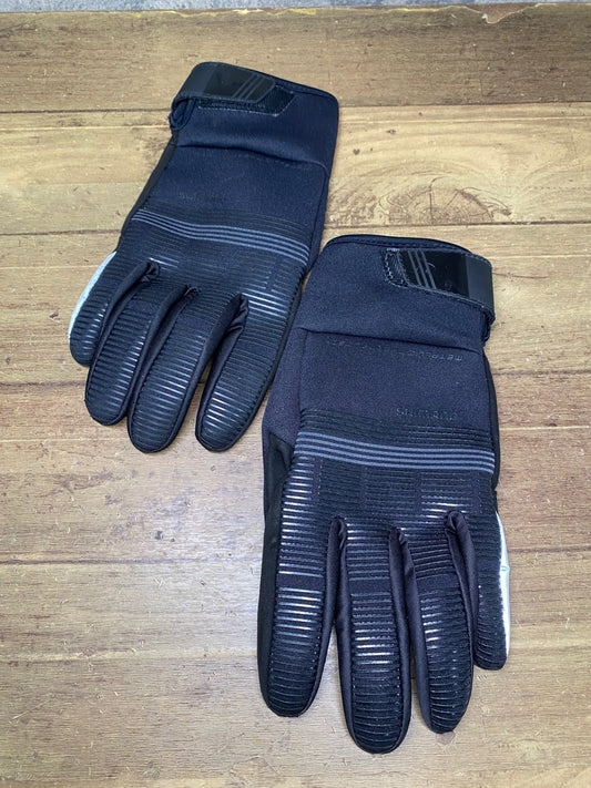 JB349 シマノ SHIMANO 長指 グローブ 黒 M METALLIC THERMAL TECH 厚手