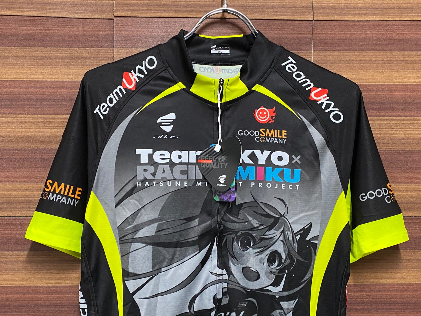 IQ039 アトラス ATLAS レーシングミク2016 チーム右京 半袖 サイクルジャージ XL 未使用品