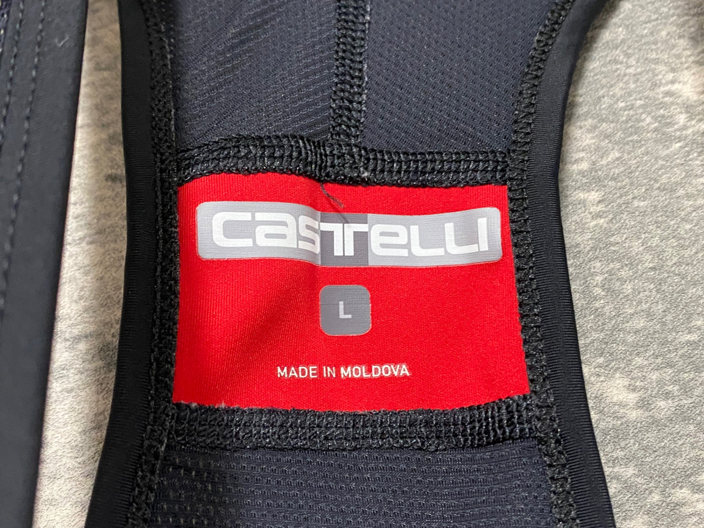IZ058 カステリ CASTELLI ビブタイツ 黒 L 裏起毛 NANO FLEX
