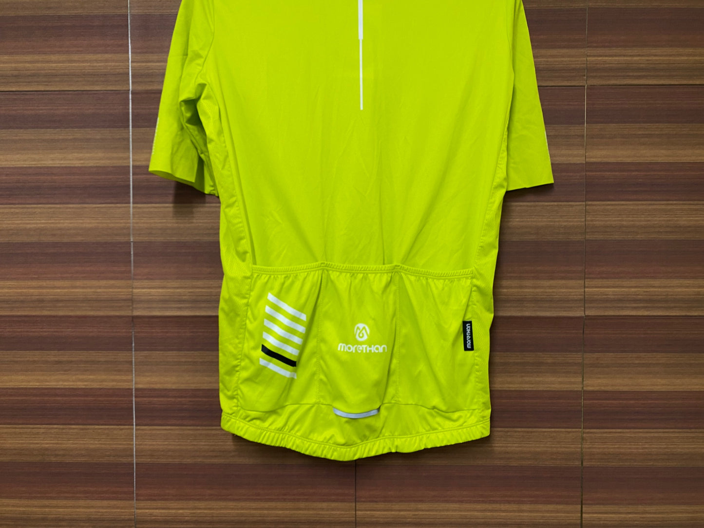 IN339 モアザン morethan 半袖 サイクルジャージ 黄 M