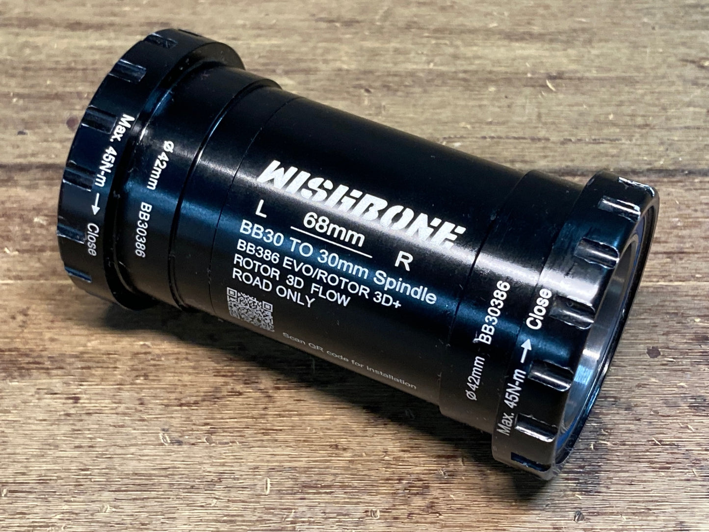 IM554 ウィッシュボーン WISHBONE BB30386 BB30 TO 30mm Spindle Φ42 BB ボトムブラケット