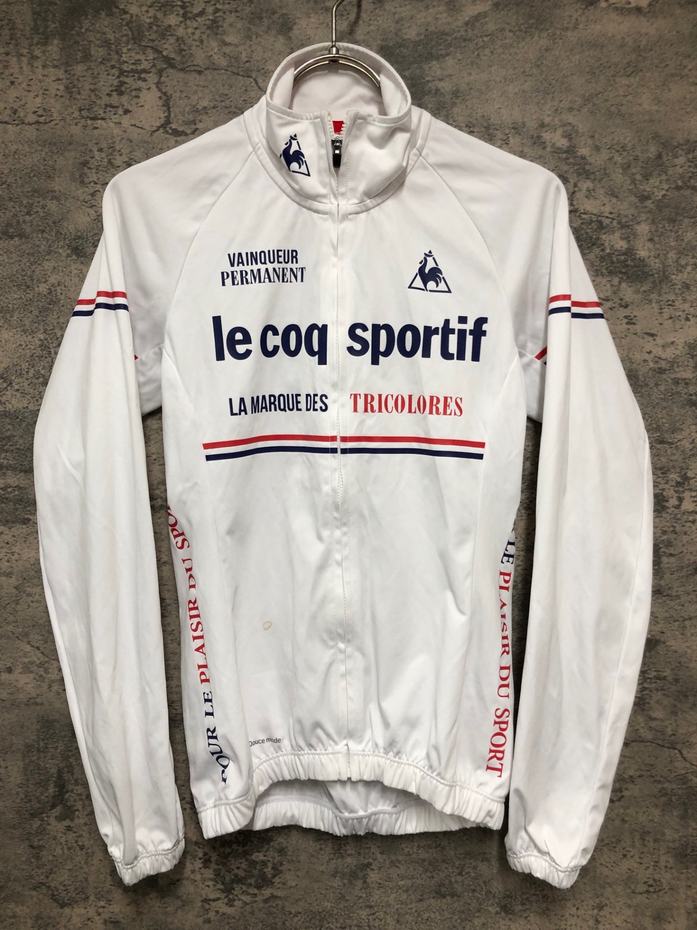 IY176 ルコックスポルティフ le coq sportif 長袖 サイクルジャージ 白 SS