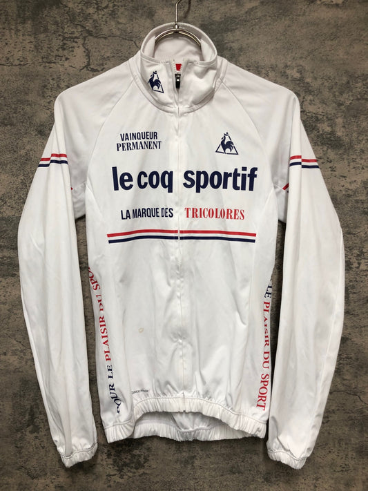 IY176 ルコックスポルティフ le coq sportif 長袖 サイクルジャージ 白 SS