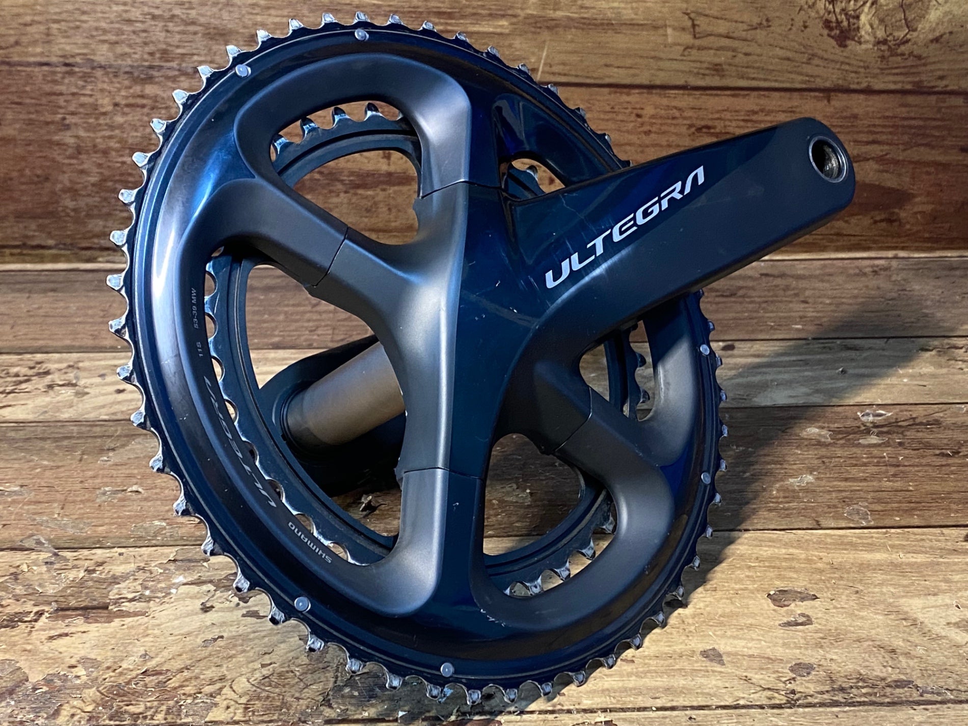 HR074 シマノ SHIMANO アルテグラ ULTEGRA FC-R8000 クランクセット 170mm 53/39T チェーンリングジャンク  リコール点検済み