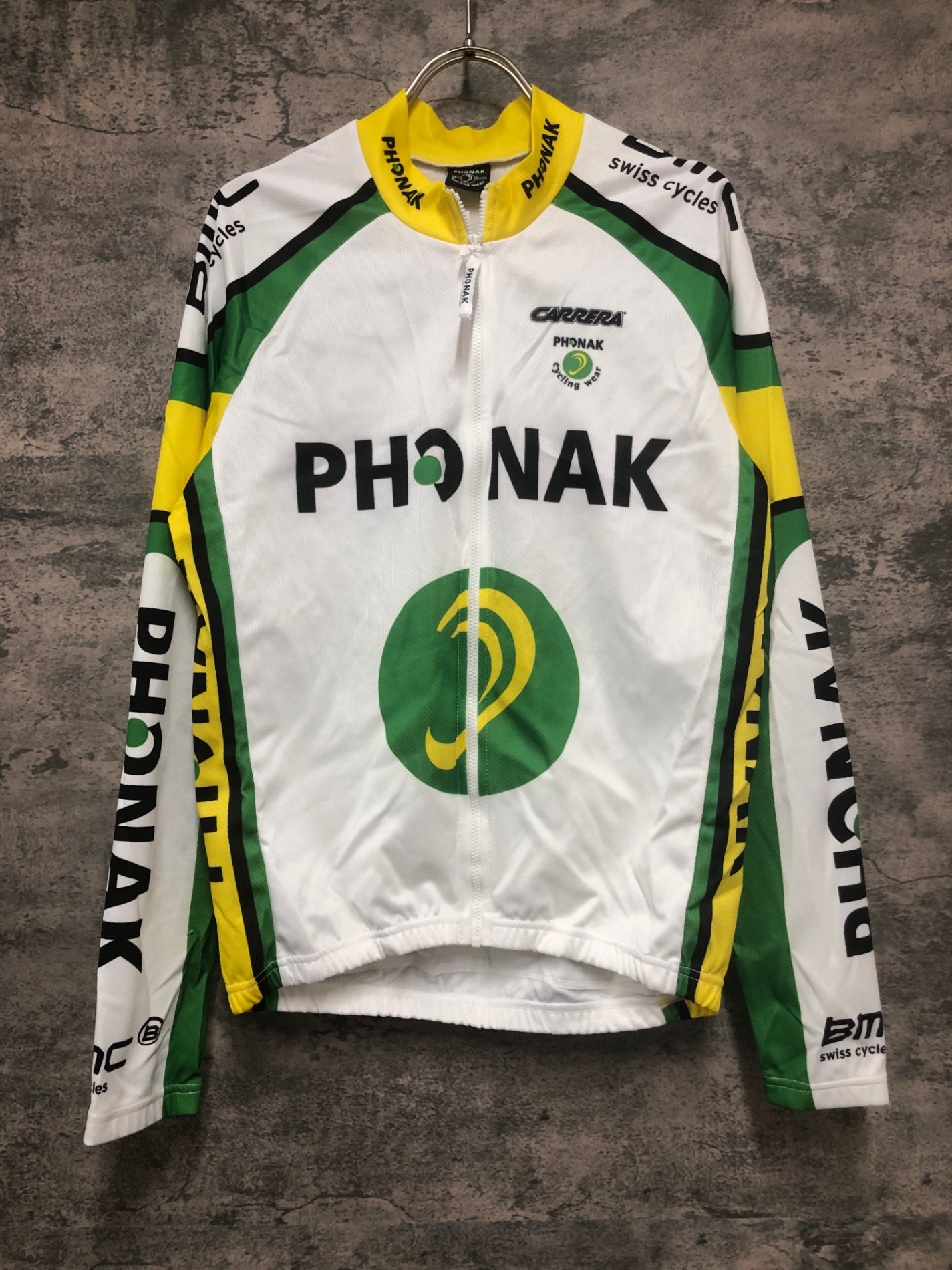 IX678 PHONAK 長袖サイクルジャージ 白 M PHONAK BMC