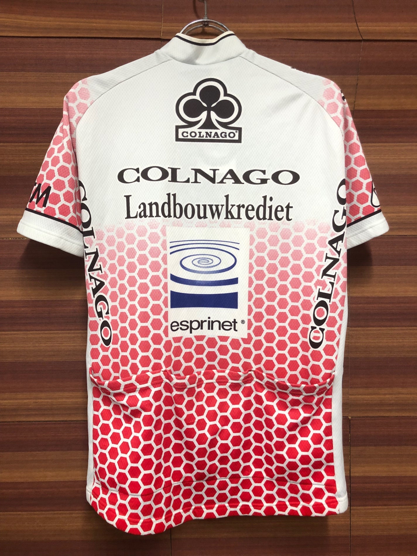 IP090 フェルマルク VERMARC 半袖 サイクルジャージ 白 赤 COLNAGO ※サイズ不明