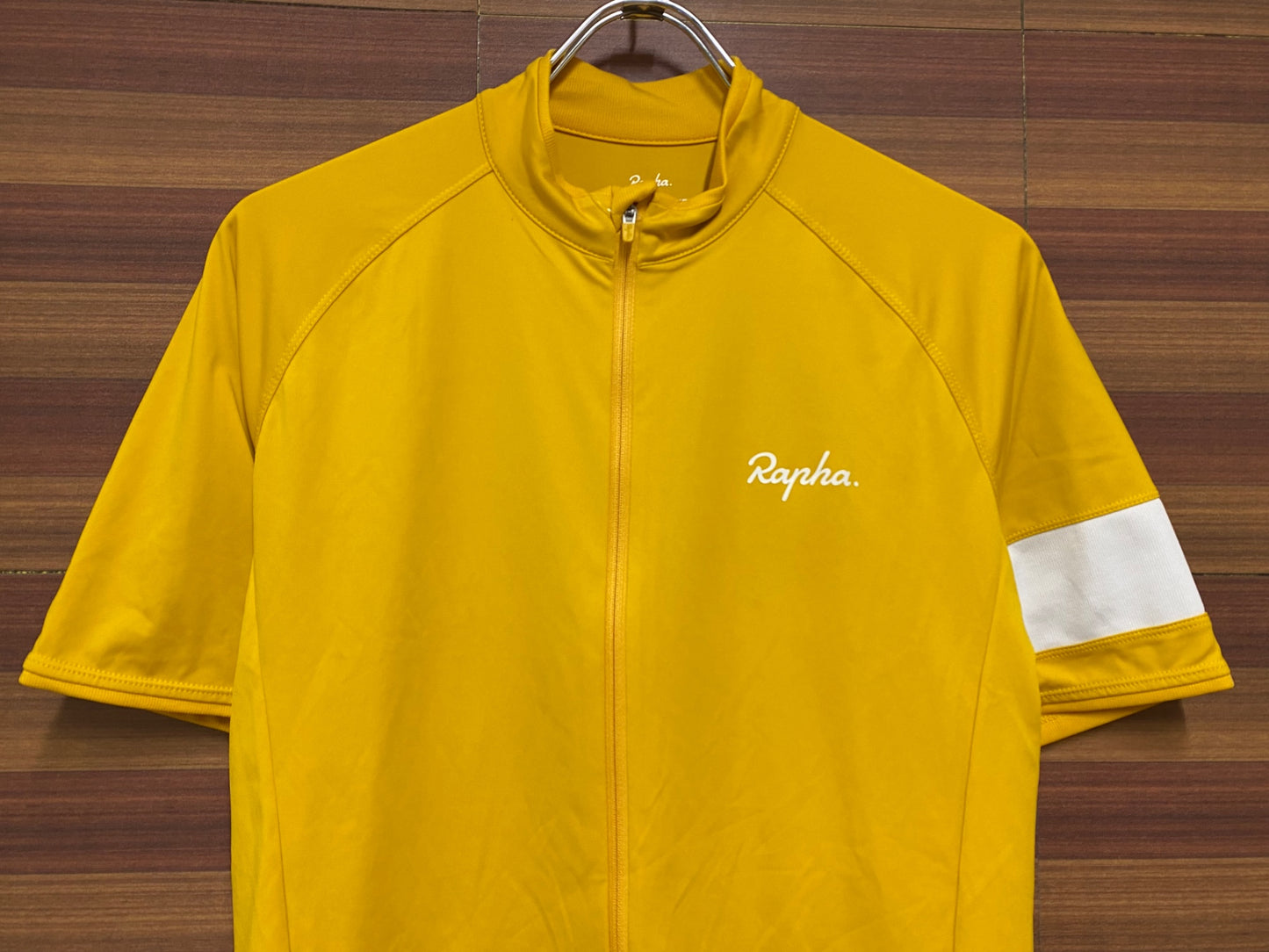 IK229 ラファ Rapha CORE JERSEY 半袖 サイクルジャージ 黄色 M