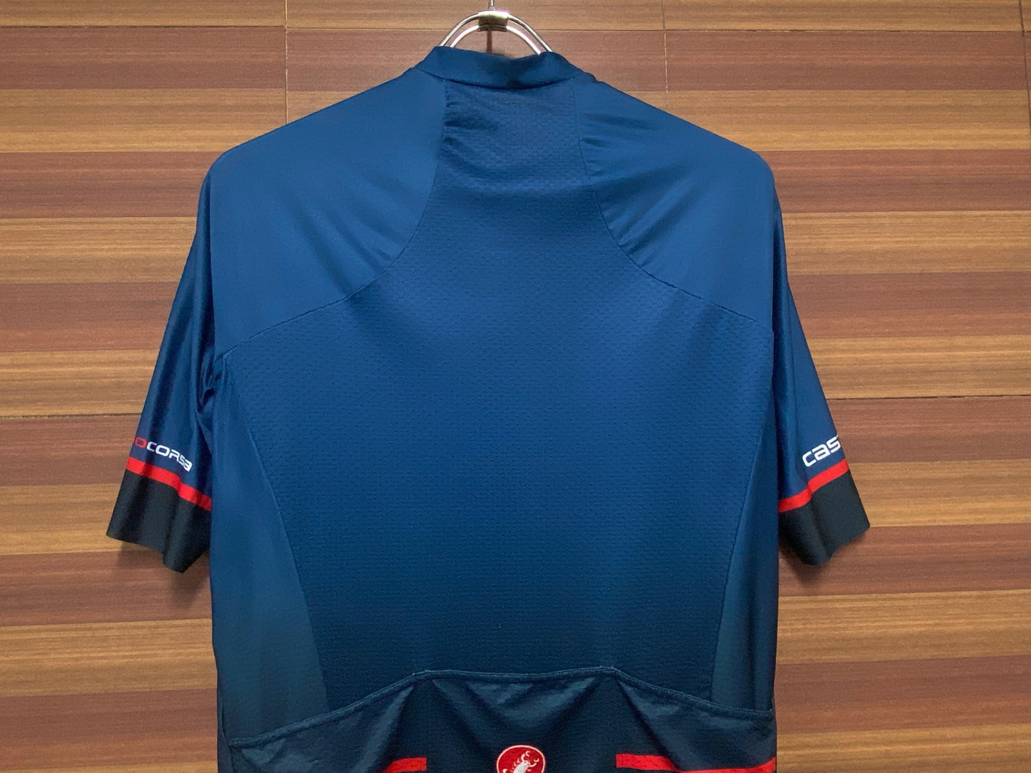 IH753 カステリ CASTELLI ROSSO CORSA 半袖 サイクルジャージ 青 XL