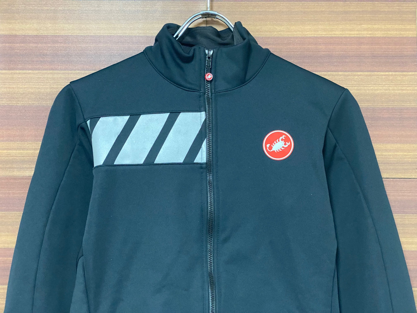 IH965 カステリ CASTELLI 長袖 サイクルジャケット 黒 S 裏起毛 GORE TEX INFINIUM