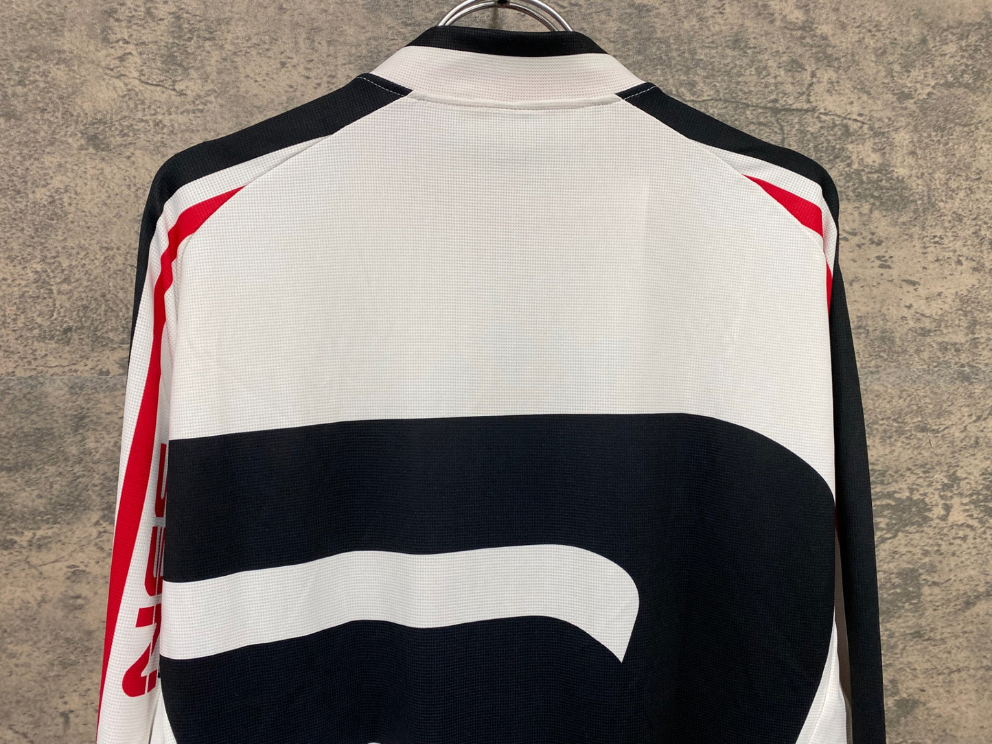 JB218 ナリーニ Nalini 長袖 サイクルジャージ 白 赤 L ※シミ