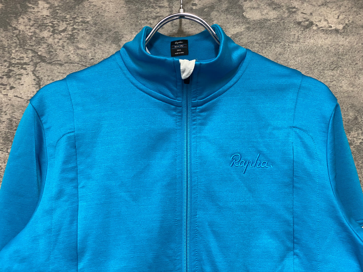 JC824 ラファ Rapha TRAINING WINTER JERSEY 長袖 サイクルジャージ 水色 S 裏起毛 TEAM sky