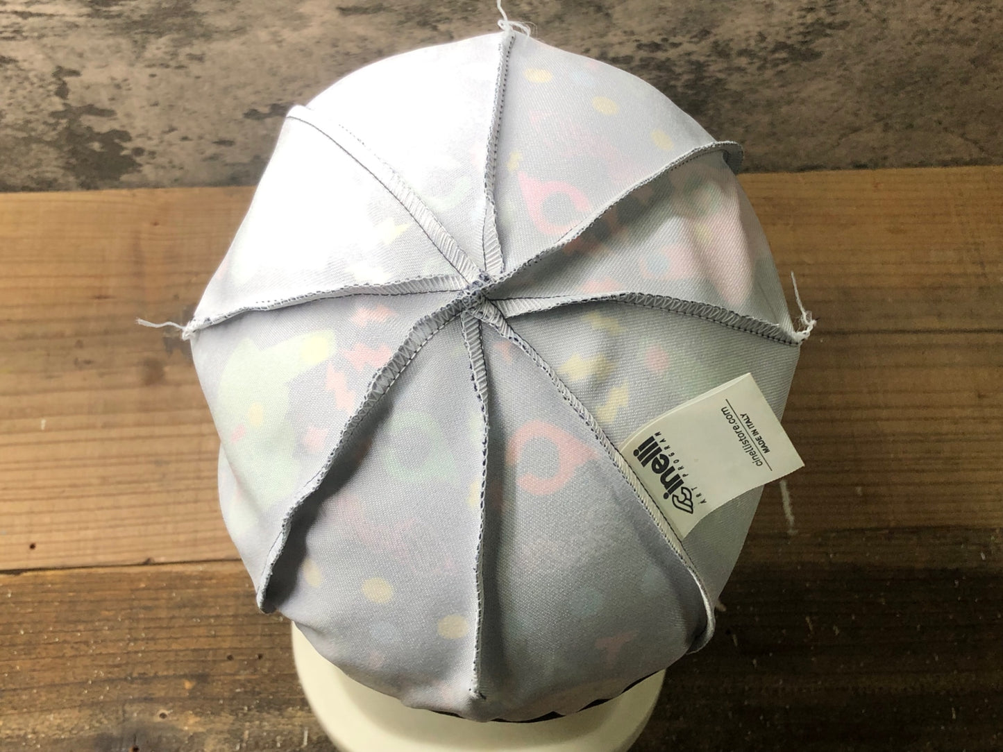 IN190 チネリ Cinelli サイクルキャップ 黒 総柄