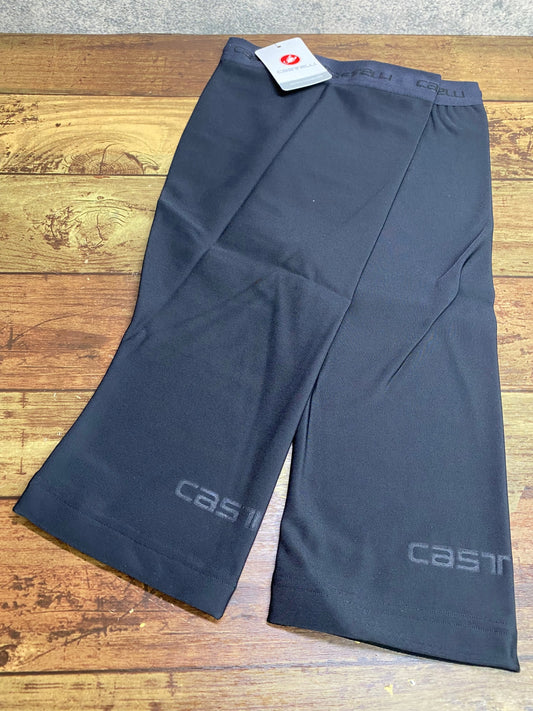 IV864 カステリ CASTELLI THERMOFLEX KNEE WARMER ニーウォーマー 黒 L
