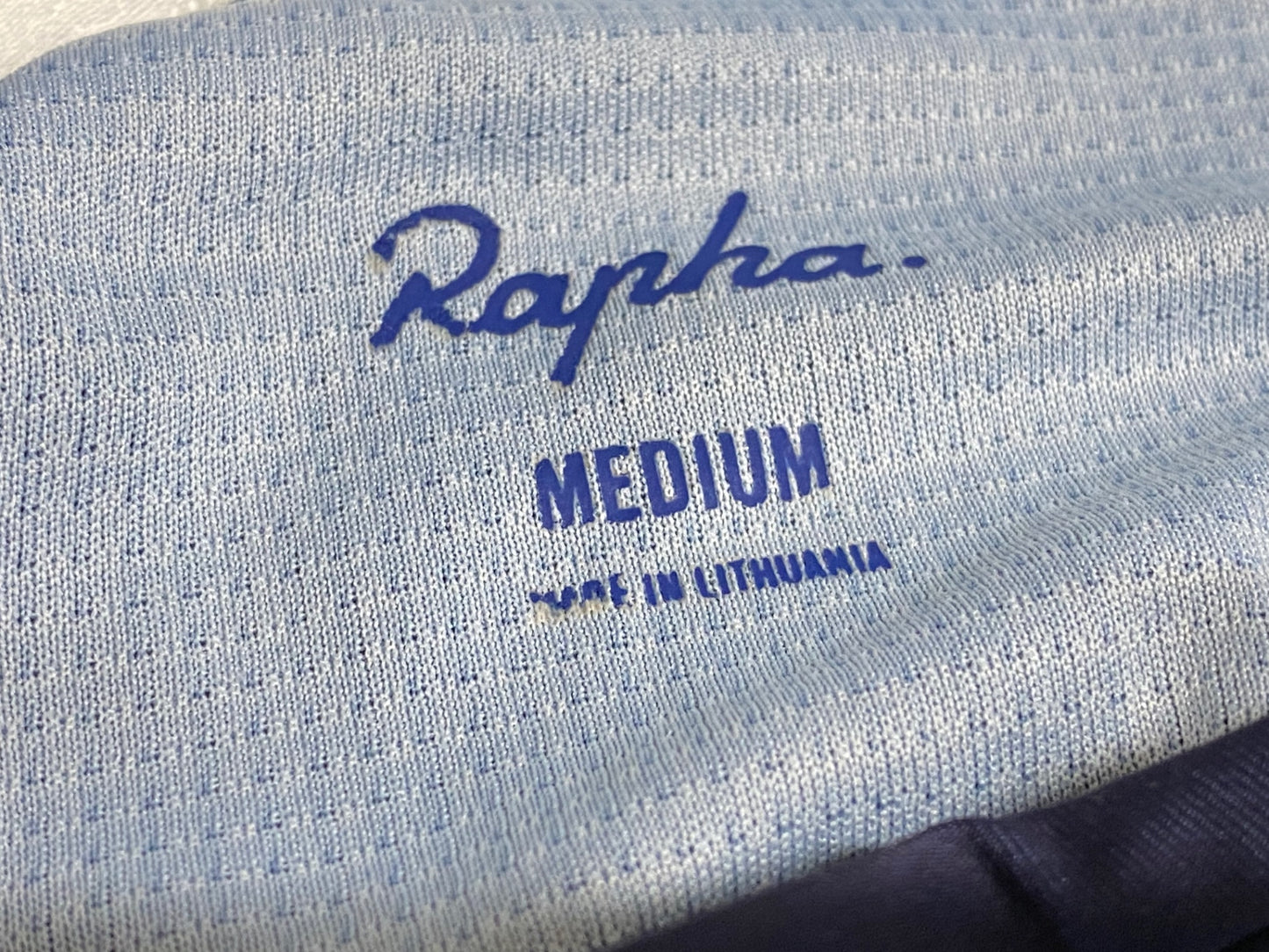 JC253 ラファ Rapha SUPER LIGHT WEIGHT JERSEY 半袖 サイクルジャージ 紺 白 M