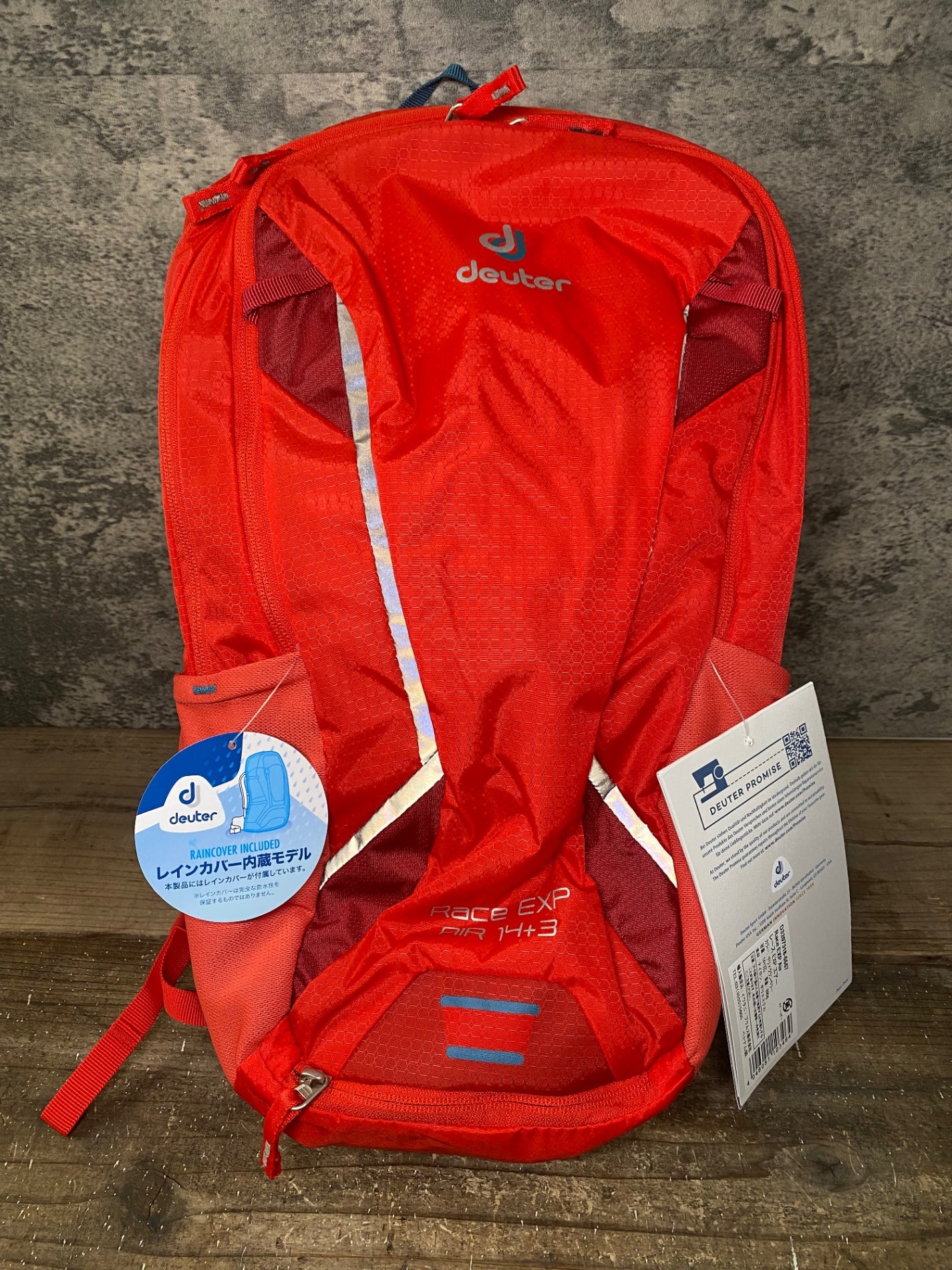 IS247 ドイター deuter レース Race EXP AIR 14+3リットル リュック バックパック 赤 未使用