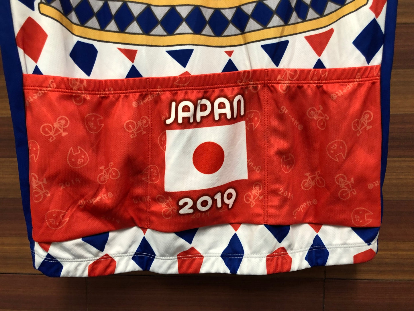 IS976 サンボルト SUNVOLT 半袖 サイクルジャージ 白 青 赤 L