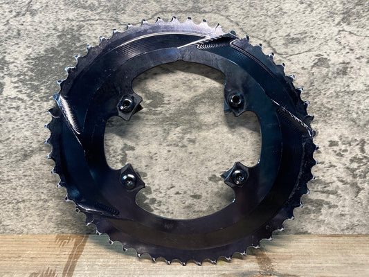 IO619 アブソリュートブラック ABSOLUTOBLACK 楕円 チェーンリングセット 53T PCD110mm 黒