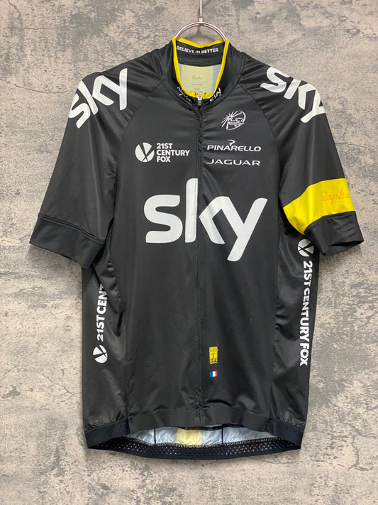 JC828 ラファ Rapha VICTORY PRO TEAM JERSEY 半袖 サイクルジャージ 黒 M TEAM sky
