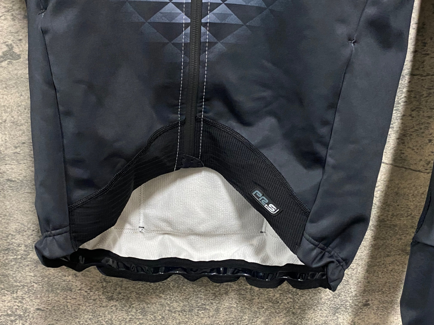 JB366 アレ ALE 長袖 サイクルジャケット 白 黒 S 裏起毛