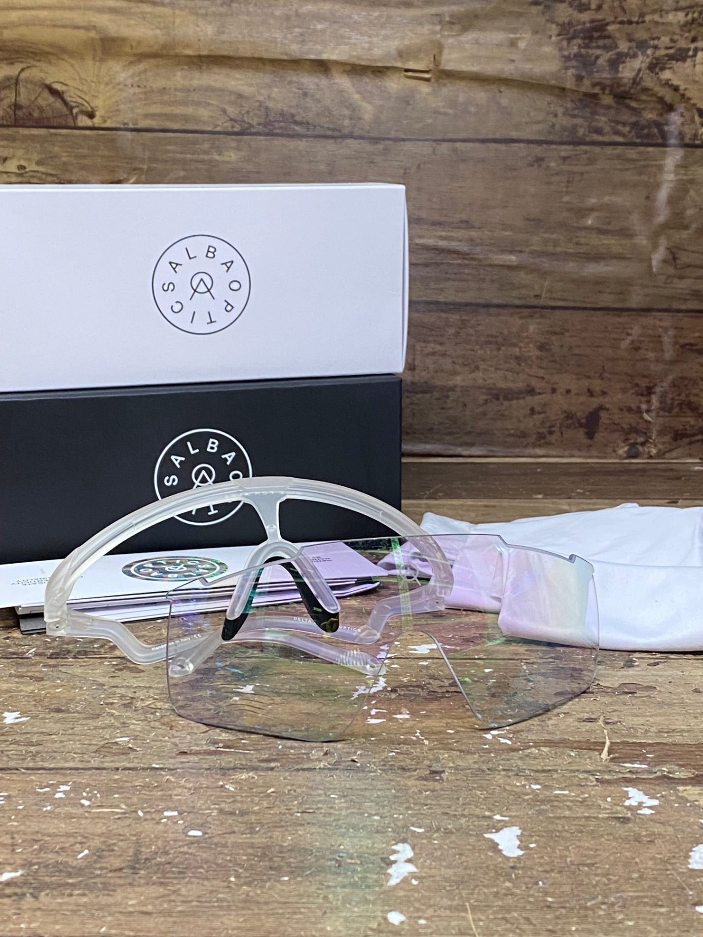 IM391 アルバオプティクス ALBAOPTICS デルタ DELTA VZUM フレーム レンズセット SNOW 白