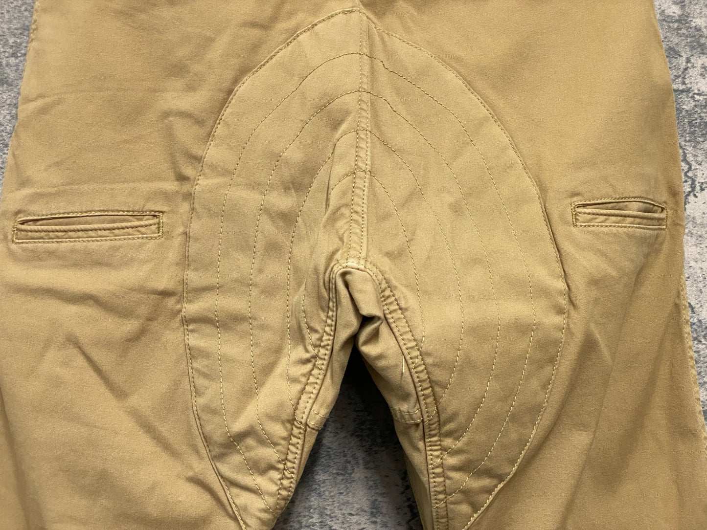 JC288 ナリフリ narifuri クロップドパンツ 七分丈 茶 M