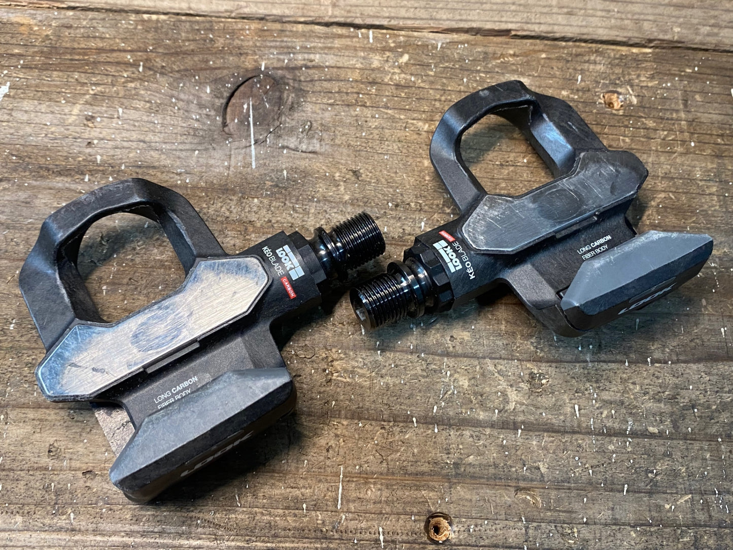 IQ554 ルック LOOK KEO BLADE CARBON ビンディングペダル チタンシャフト 軸回転スムース