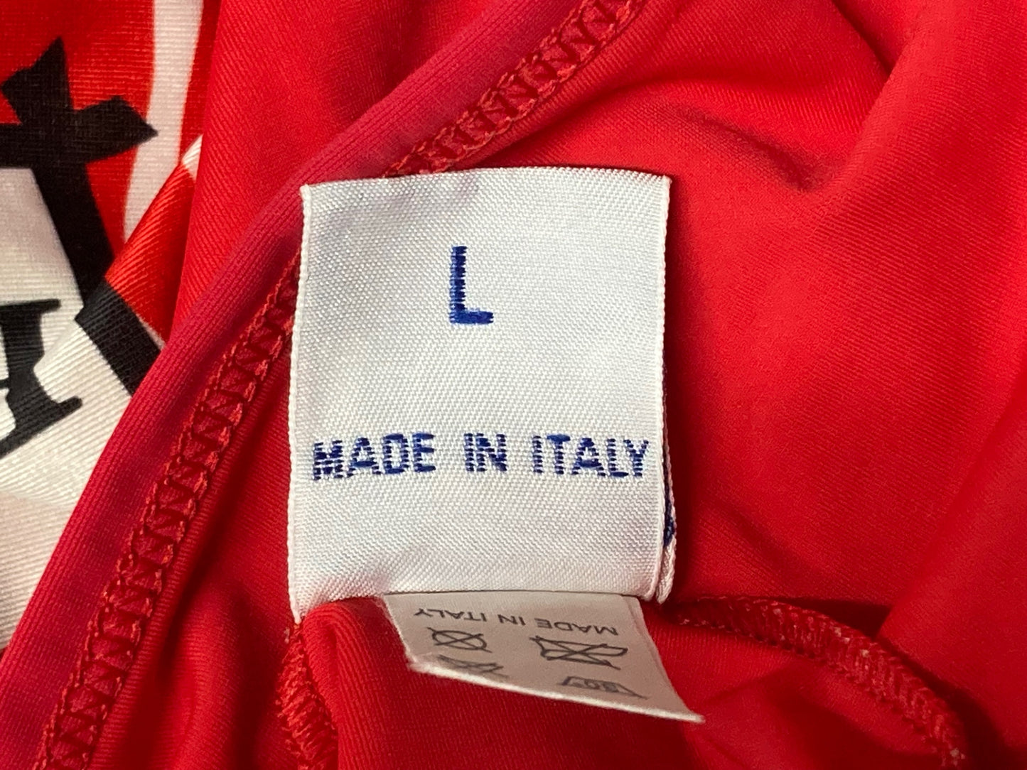 IW719 サンティーニ Santini 半袖 ハーフジップ サイクルジャージ ビブショーツ 上下セット 赤 L Vendée U