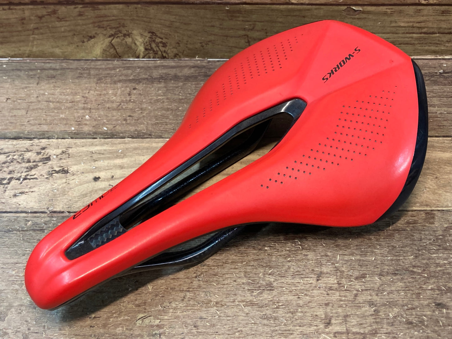 IM357 スペシャライズド SPECIALIZED エスワークス S-WORKS パワー POWER サドル カーボンレール 143mm 赤