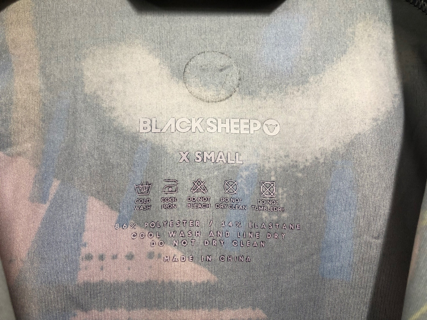 IB796 ブラックシープ BLACK SHEEP 半袖 サイクルジャージ 総柄 XS MAXIME MANGA