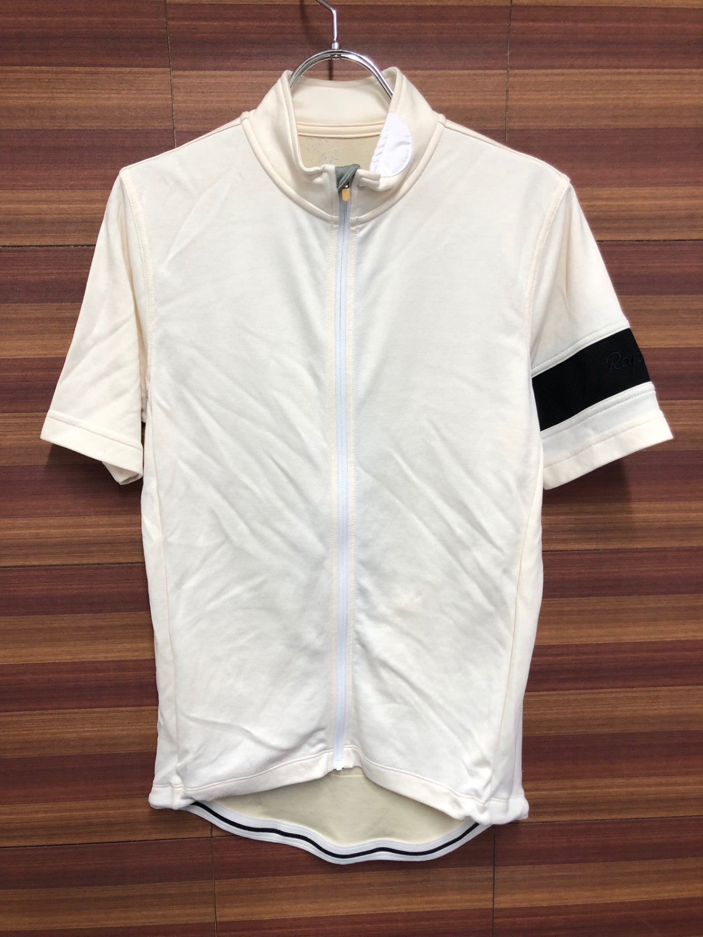 IR108 ラファ Rapha CLASSIC JERSEY 半袖 クリーム Ｍ ※裏面ほつれ有