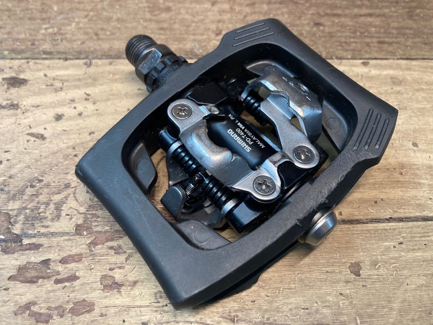 II861 シマノ SHIMANO PD-T400 ビンディングペダル 黒 SPD