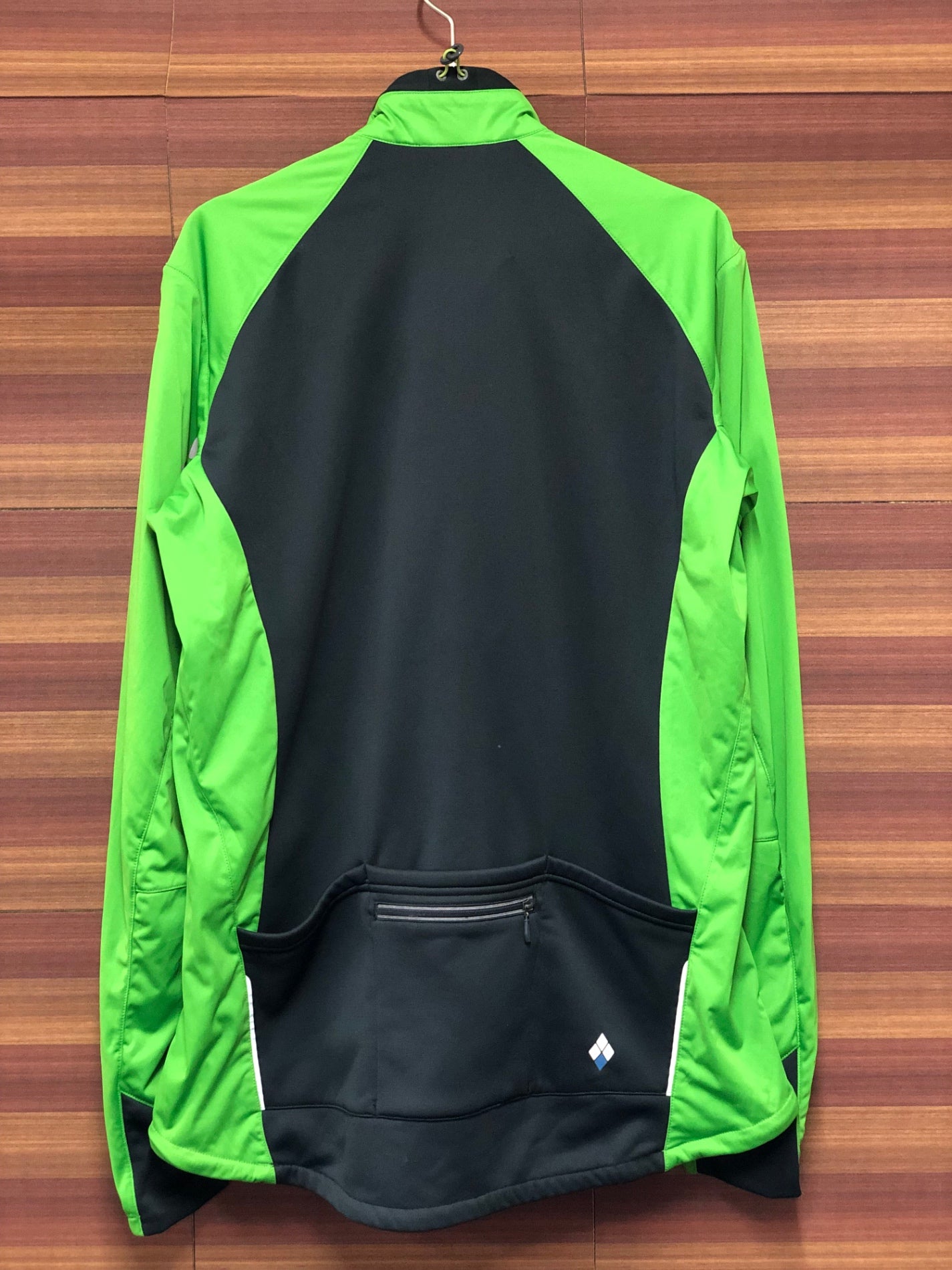 IR482 モンベル mont-bell 長袖 サイクルジャケット 紺 緑 L 裏起毛