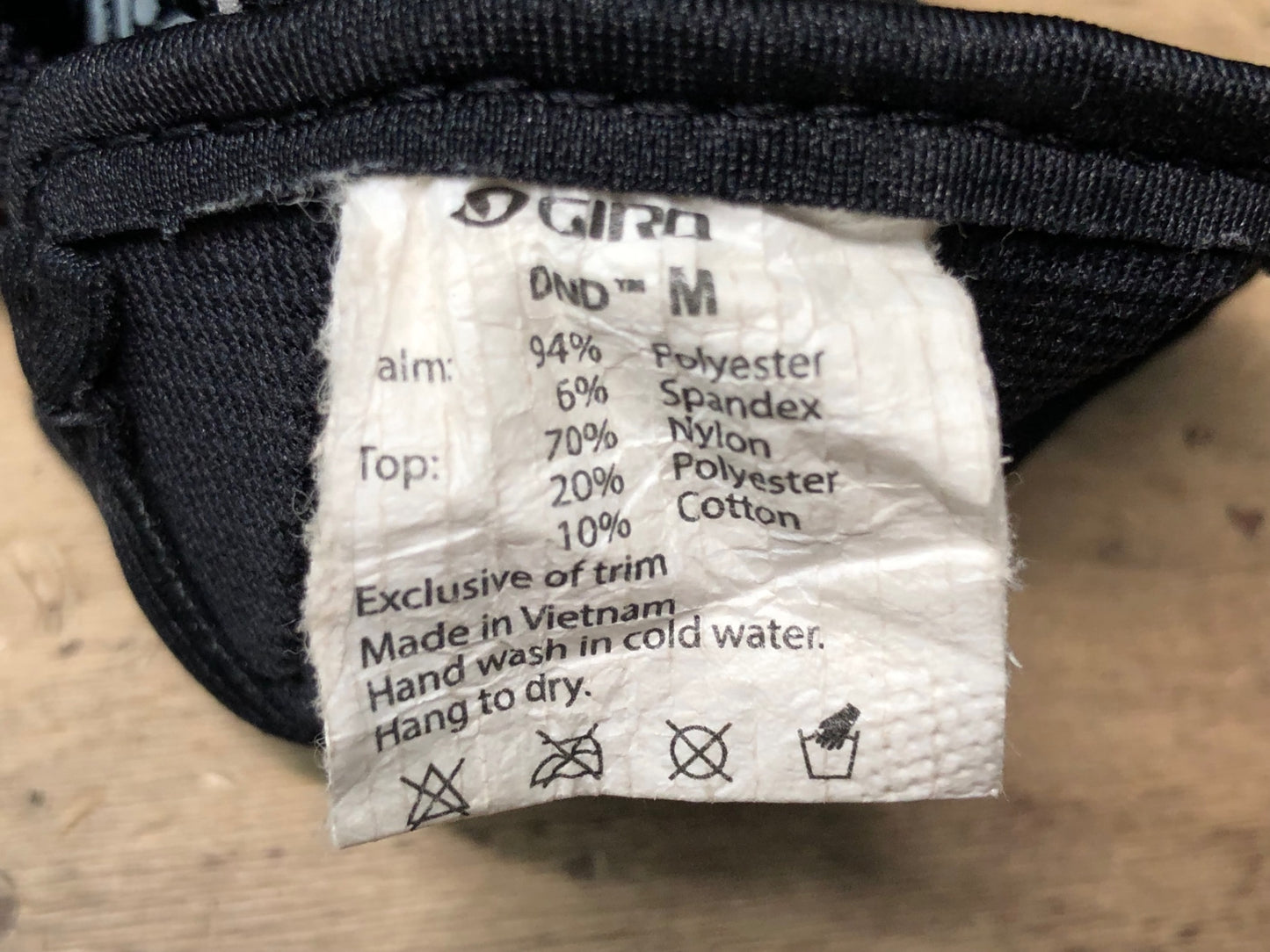 IN381 ジロ GIRO 長指 サイクルグローブ 黒 M