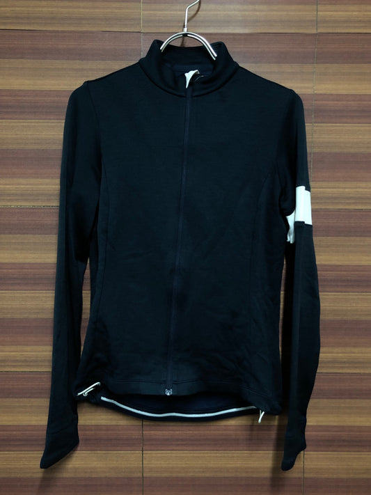 IO214 ラファ Rapha WOMENS LONG SLEEVE BREVET JERSEY 長袖サイクルジャージ 紺 S