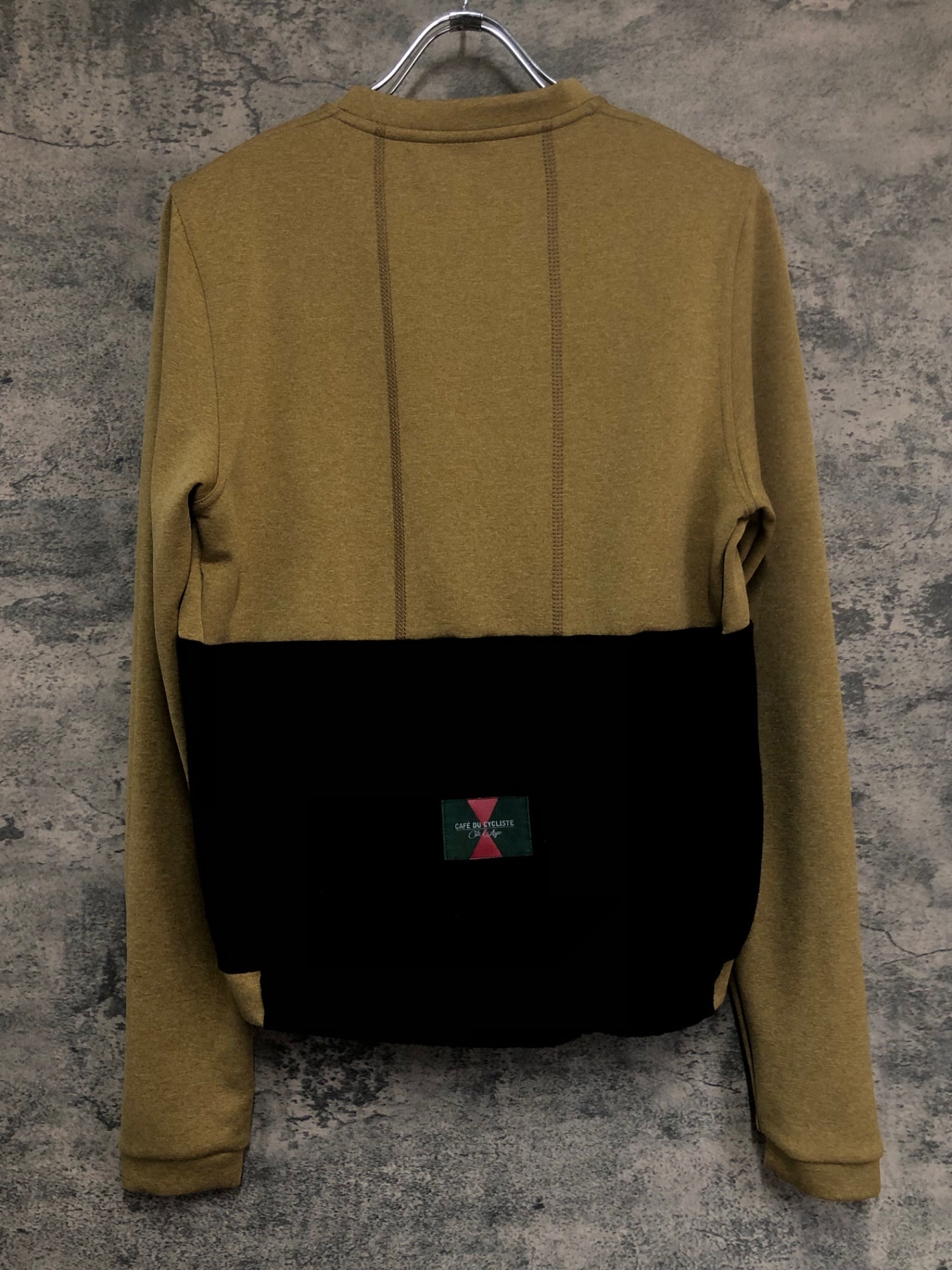 IW791 カフェドシクリステ Cafe du Cycliste ANGELE 長袖 サイクルジャージ カーキ S