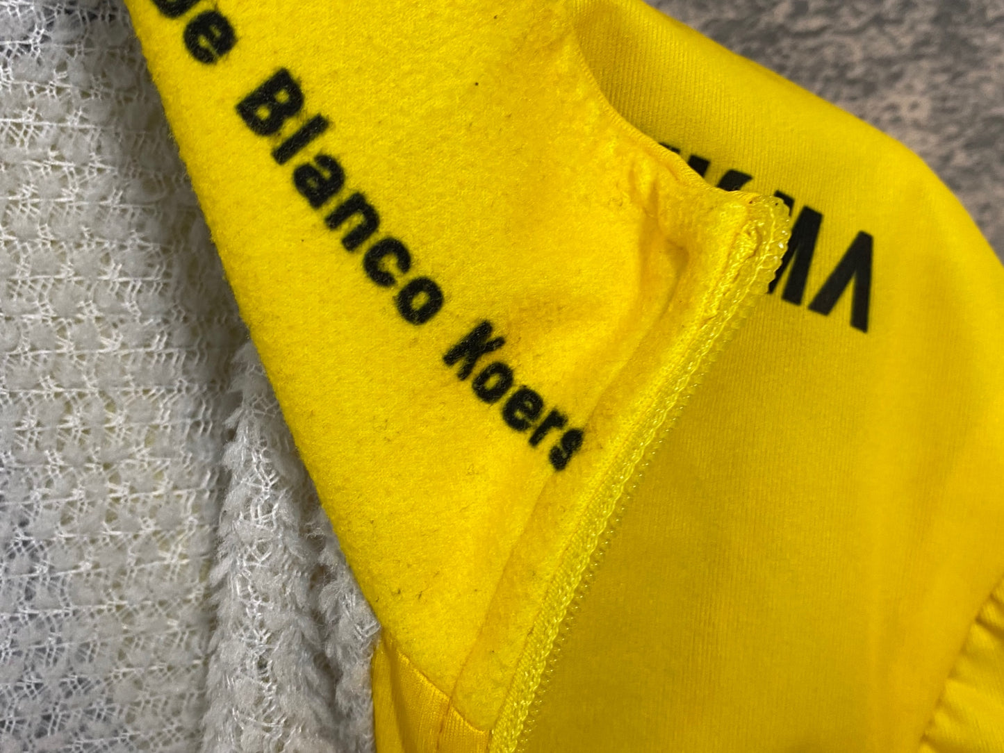 JA513 アグ AGU 長袖 サイクルジャケット 黄 M 裏起毛 JUMBO VISMA