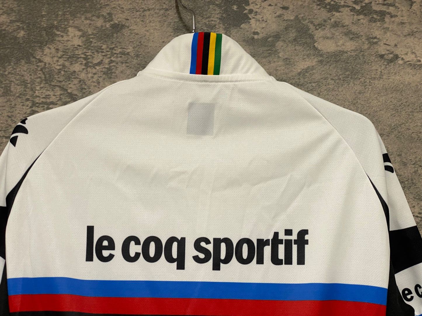 JA357 ルコックスポルティフ le coq sportif 半袖 サイクルジャージ S ハーフジップ アルカンシェル