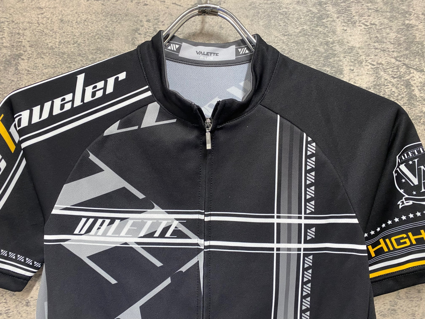 JD270 バレット VALETTE 半袖 サイクルジャージ 黒 グレー S