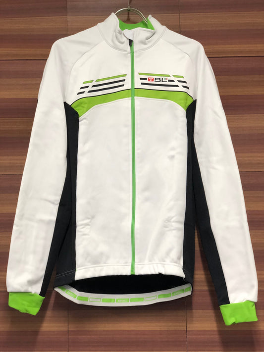 IT953 バイシクルライン BL 長袖 サイクルジャージ 白緑 M