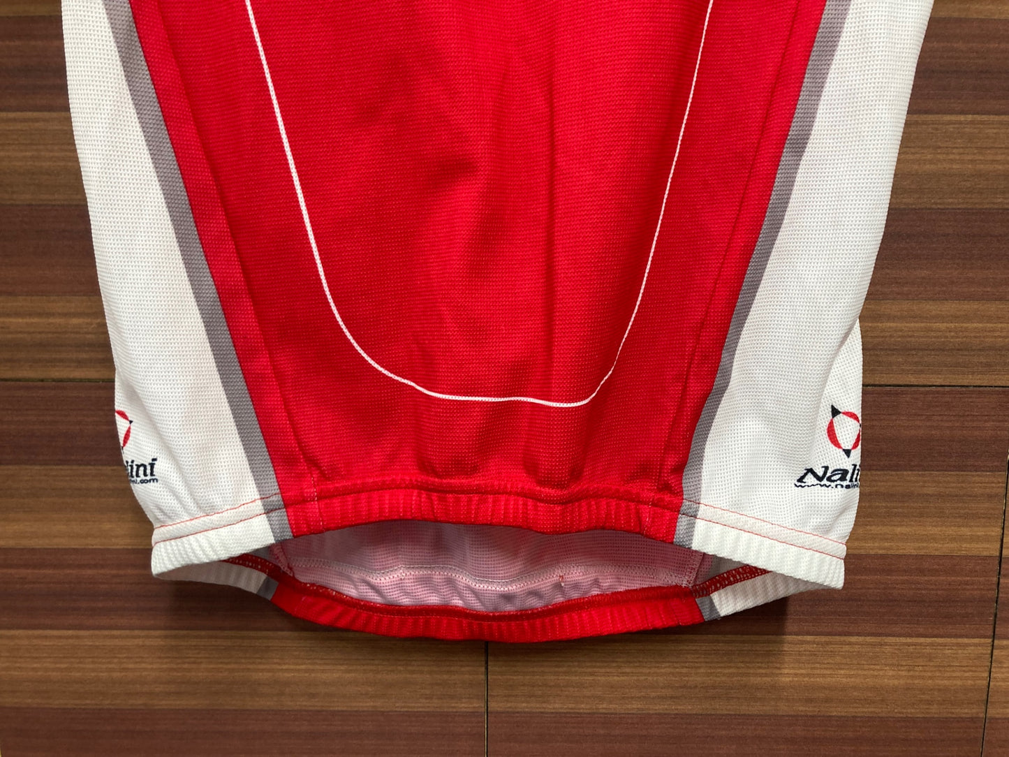 IO716 ナリーニ Nalini 半袖 サイクルジャージ 赤 黒 M ハーフジップ