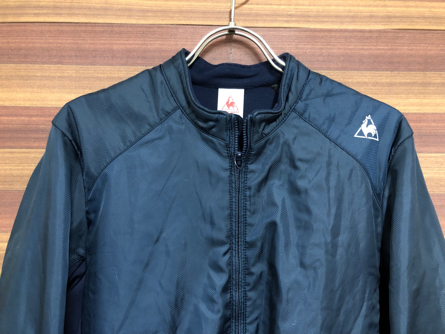 IO076 ルコックスポルティフ le coq sportif 長袖 サイクルジャケット 黒 L 裏起毛
